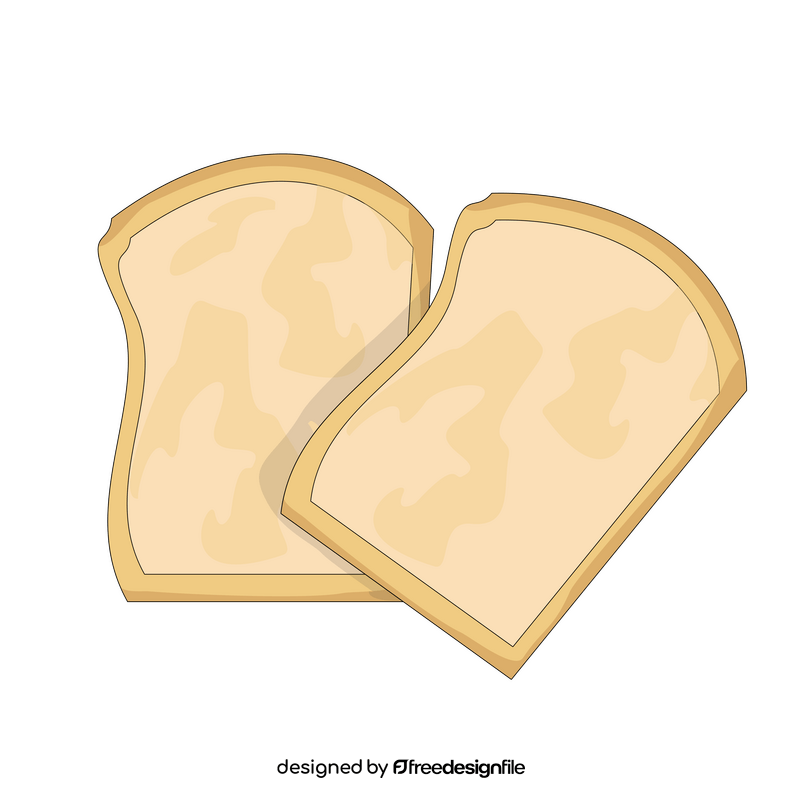 Toast bread slices clipart
