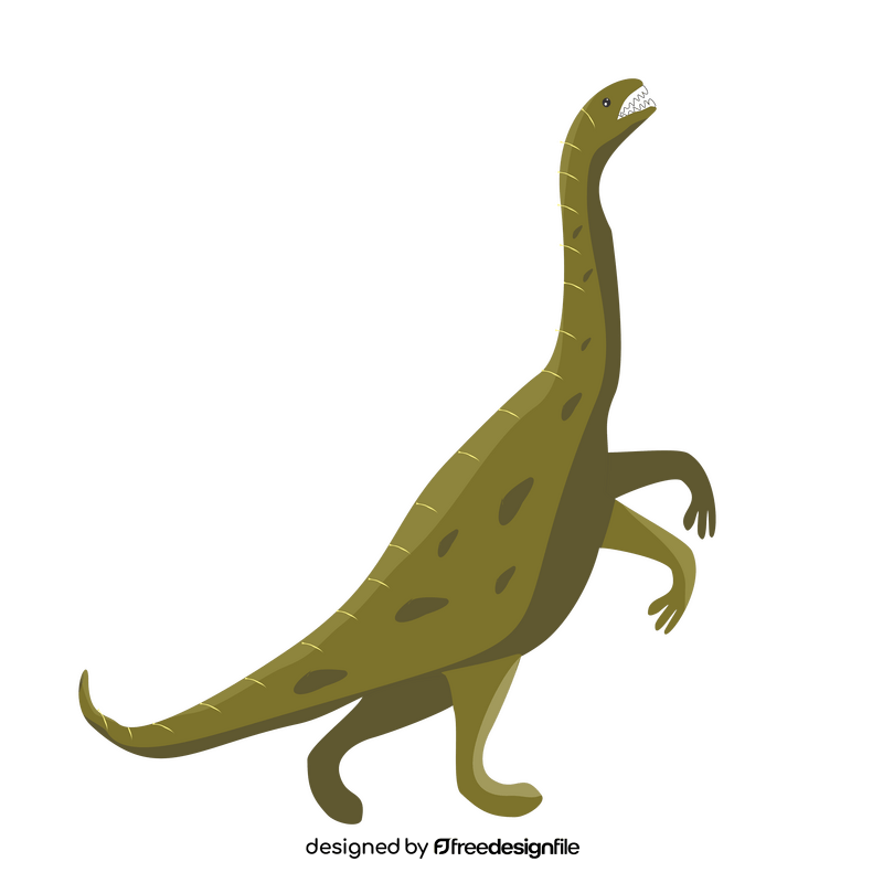Plateosaurus dinosaur illustration clipart