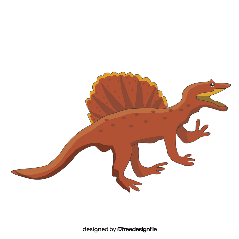 Bown dinosaur spinosaurus clipart