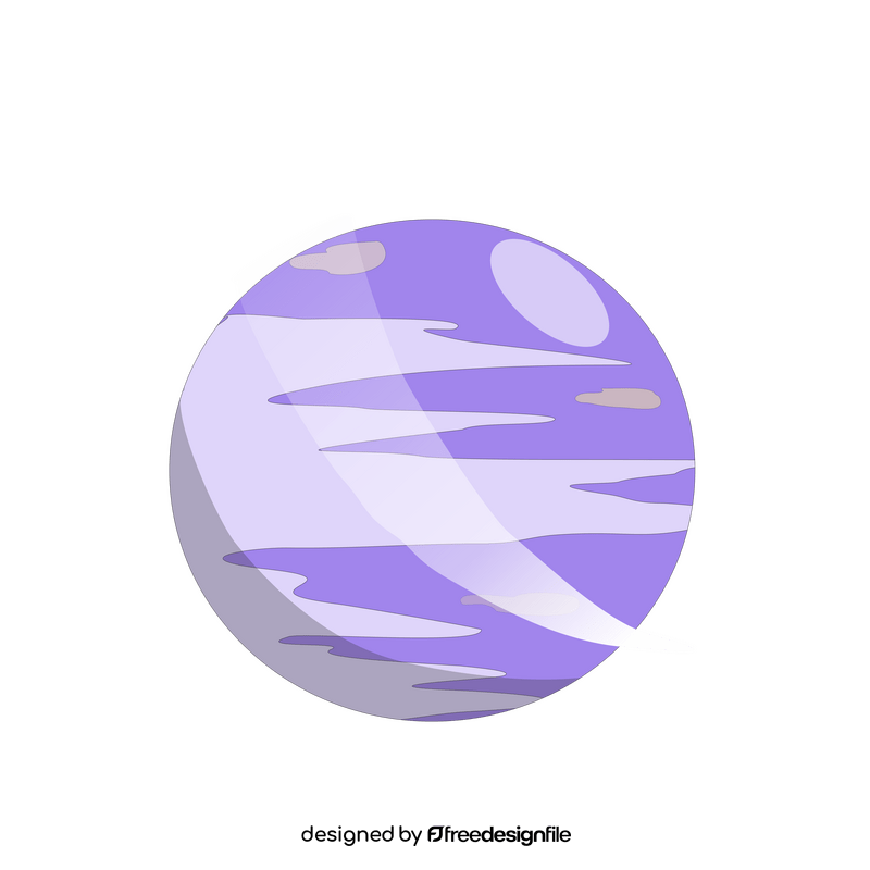 Neptune planet drawing clipart