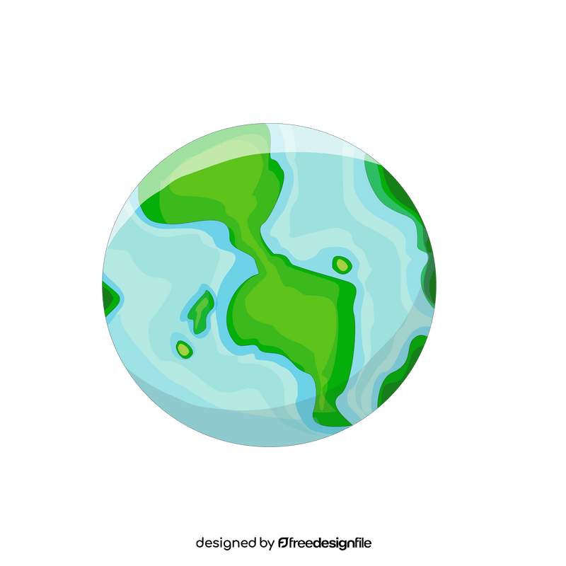 Cartoon earth planet clipart