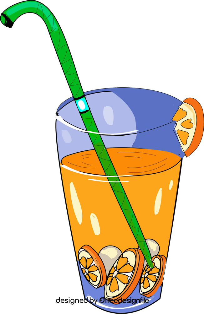 Free orange juice clipart