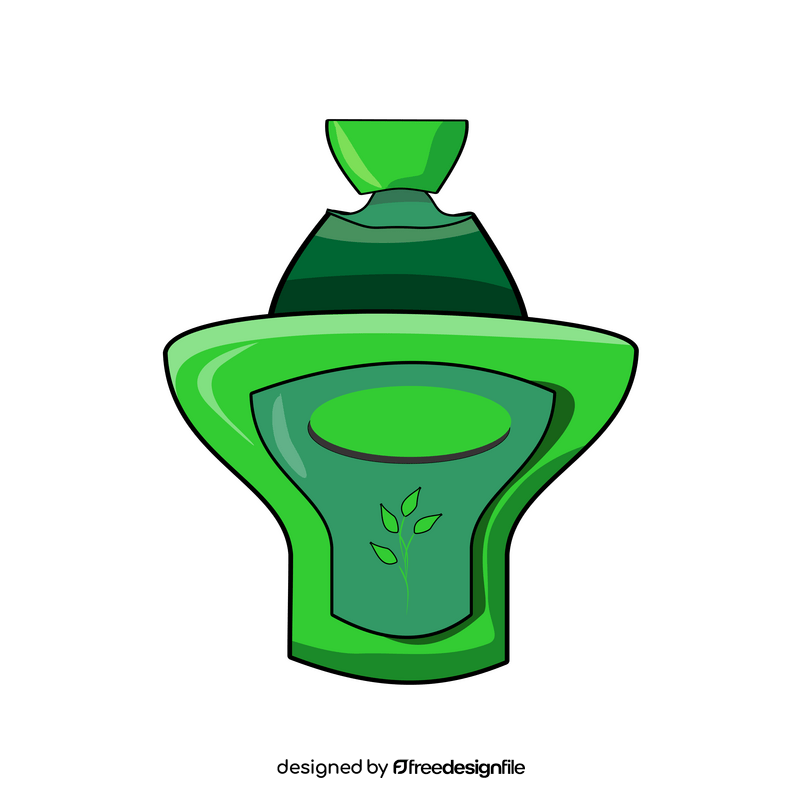 Green leaf perfume clipart