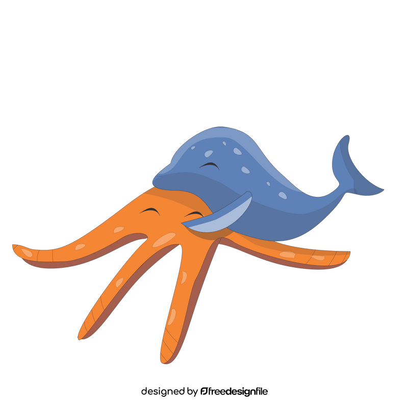 Dolphin sleeping drawing clipart