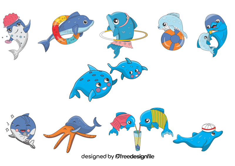 Dolphins vector
