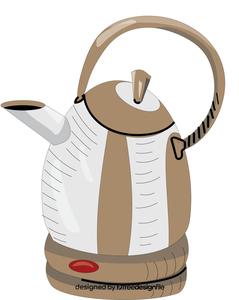 Electric jug kettle clipart