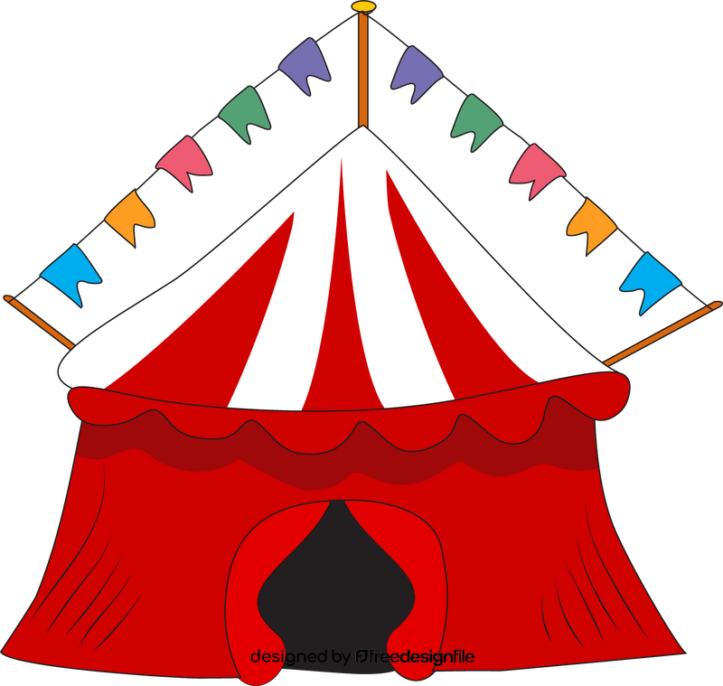 Circus tent drawing clipart