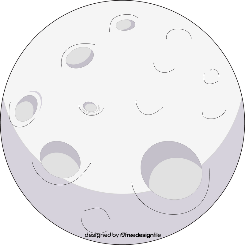Cartoon moon clipart