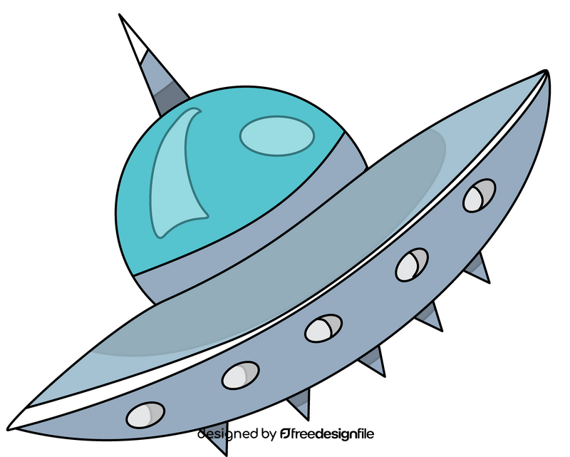 Spaceship flying clipart