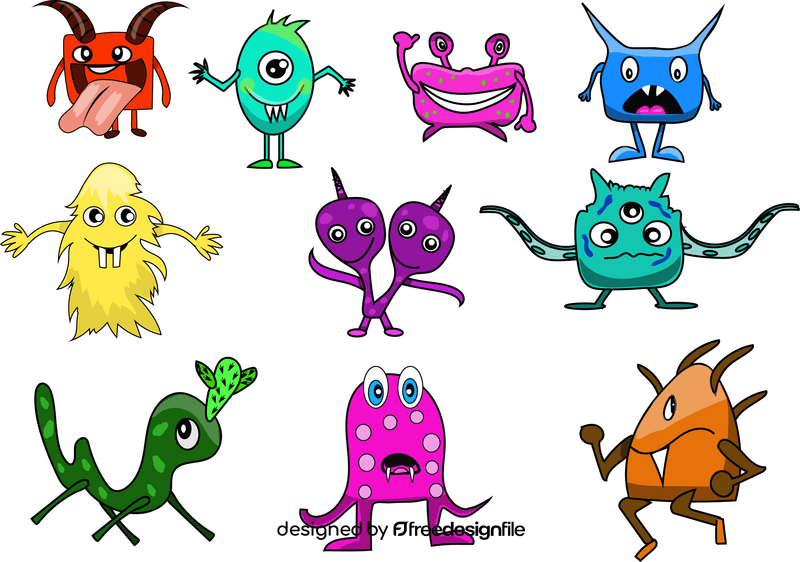 Cartoon monsters vector