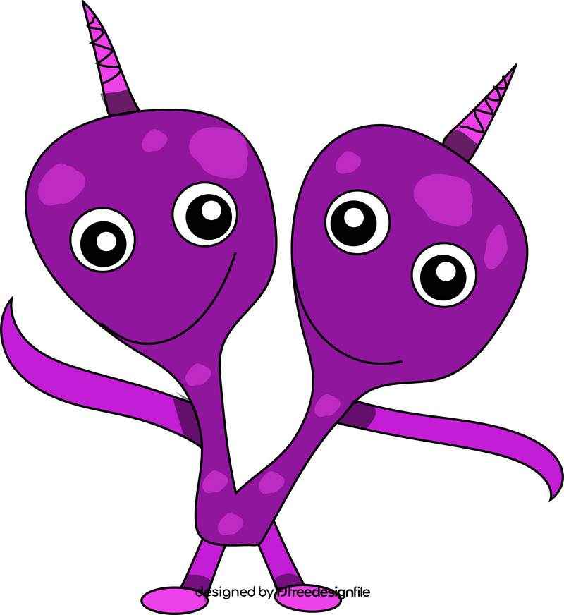 Two headed monster clipart