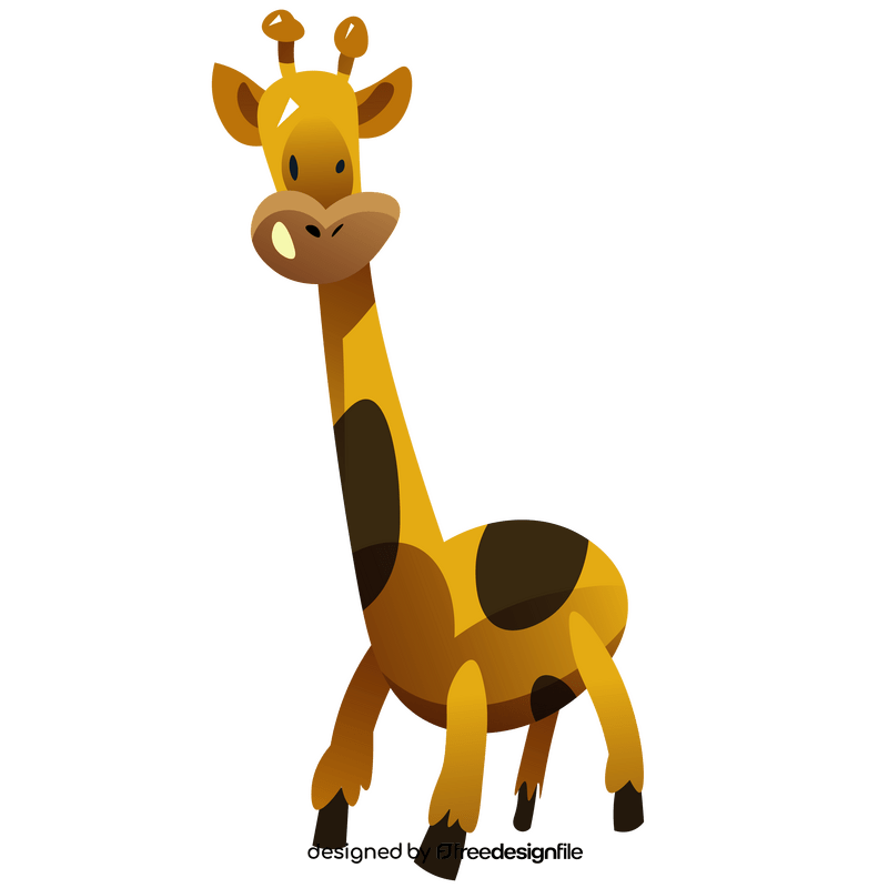 Cartoon giraffe clipart