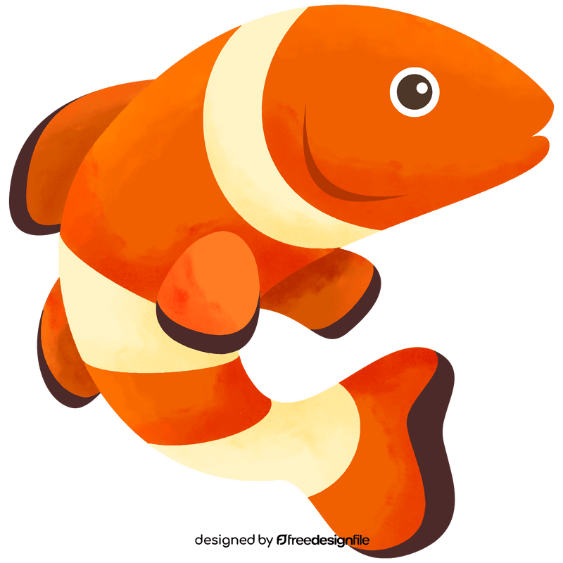 Clown fish clipart