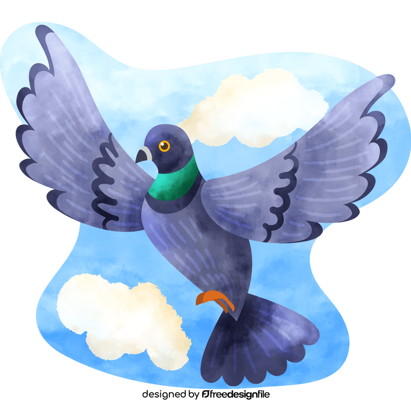 Pigeon flying vector