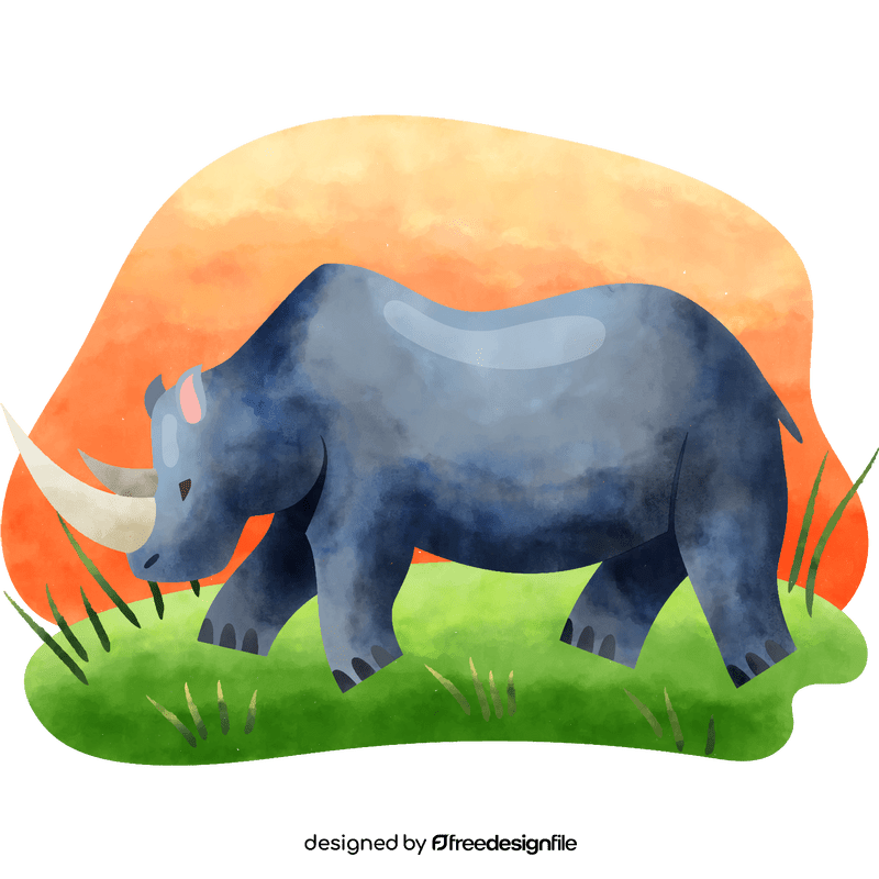 Rhino running vector