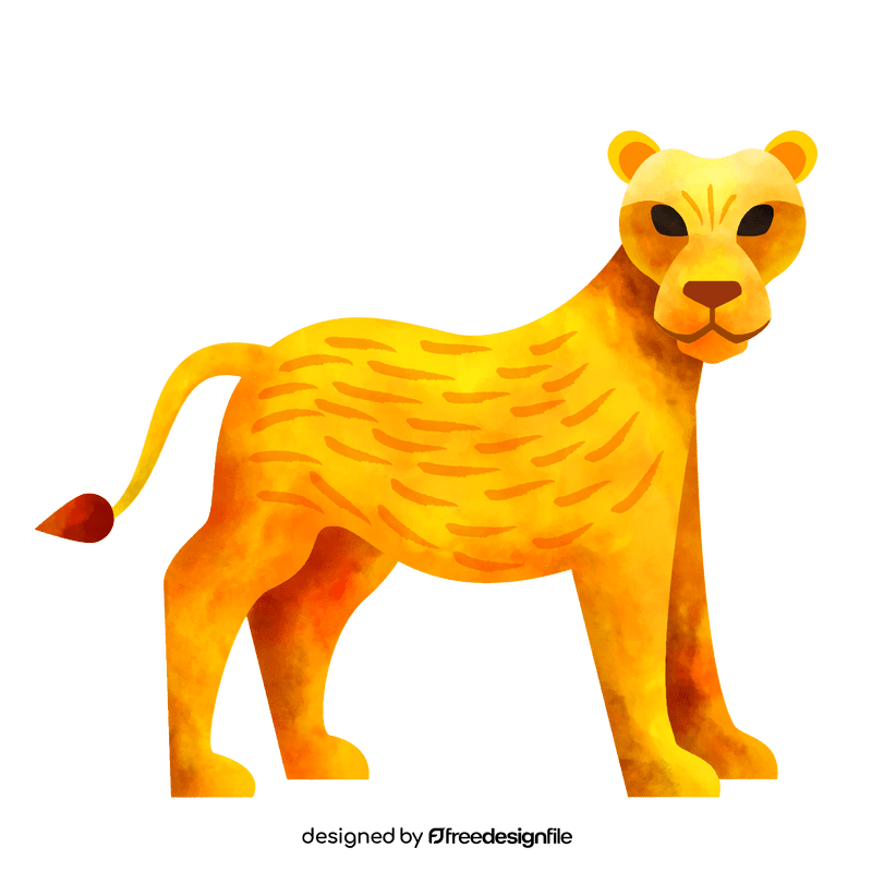 Lioness clipart