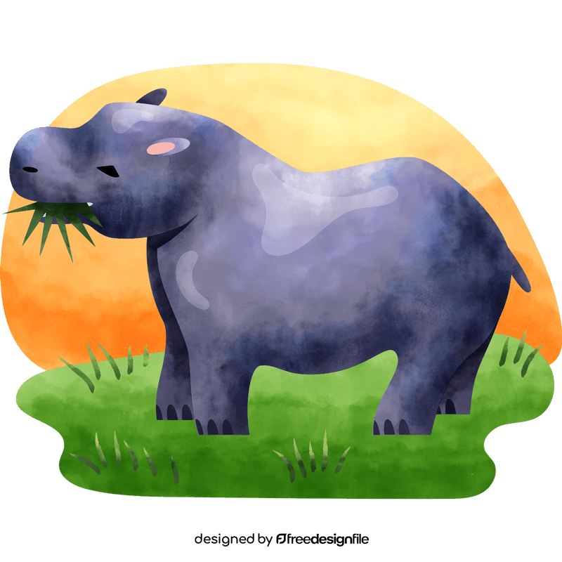 Hippo eating vector