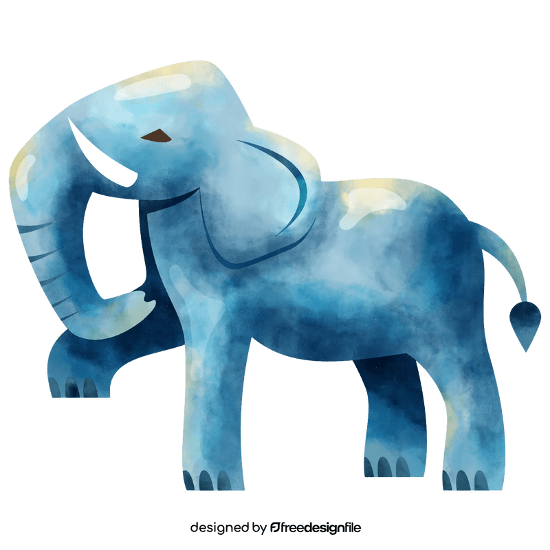 Elephant looking up clipart