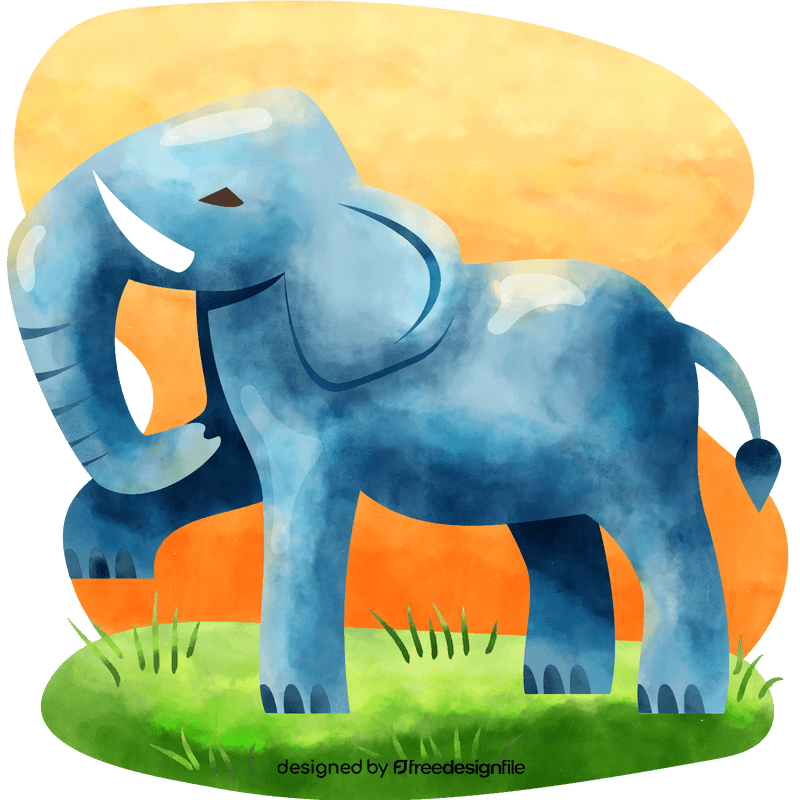 Elephant looking up vector