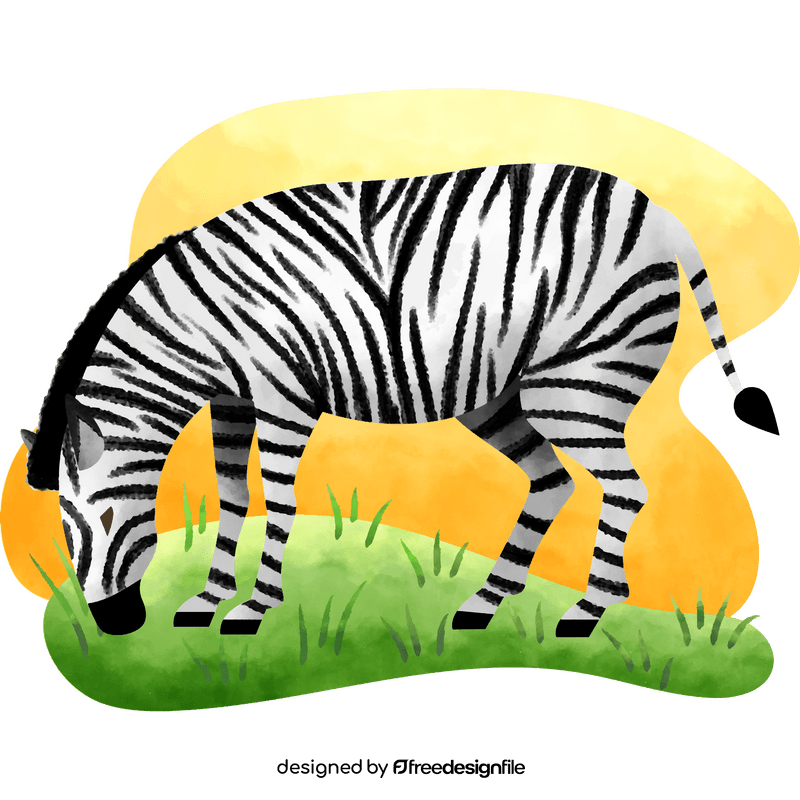 Zebra eating vector