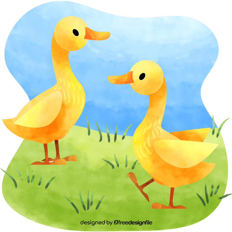Goose goslings vector
