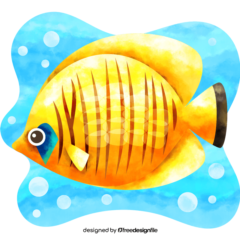 Masked butterfly fish vector
