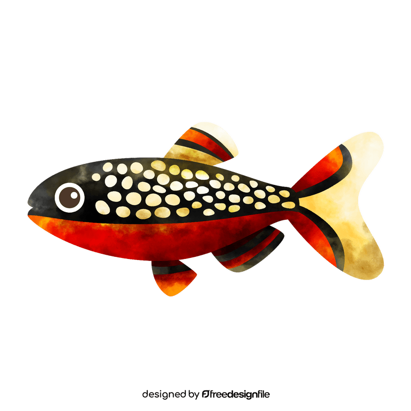 Celestial pearl danio fish clipart