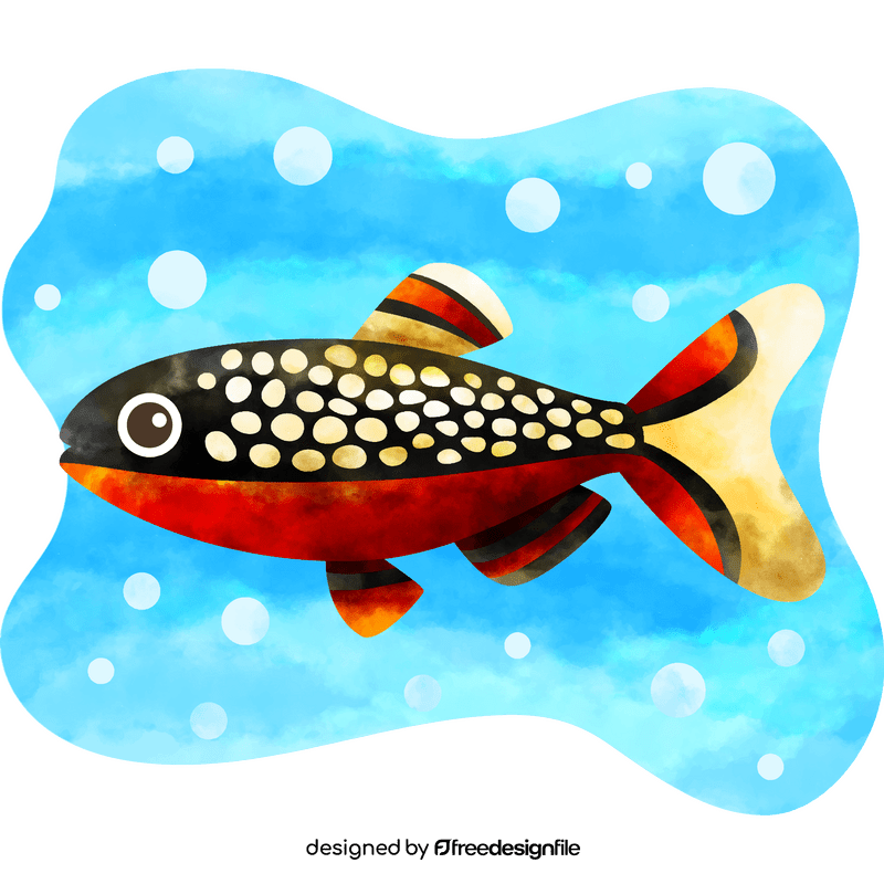 Celestial pearl danio fish vector