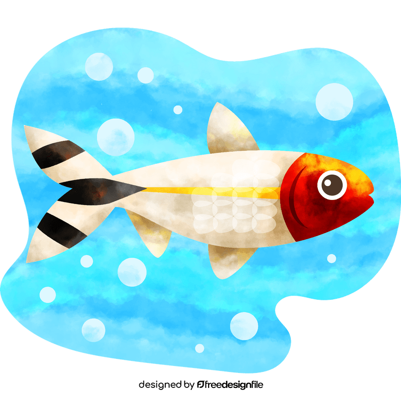 Rummy nose tetra fish vector