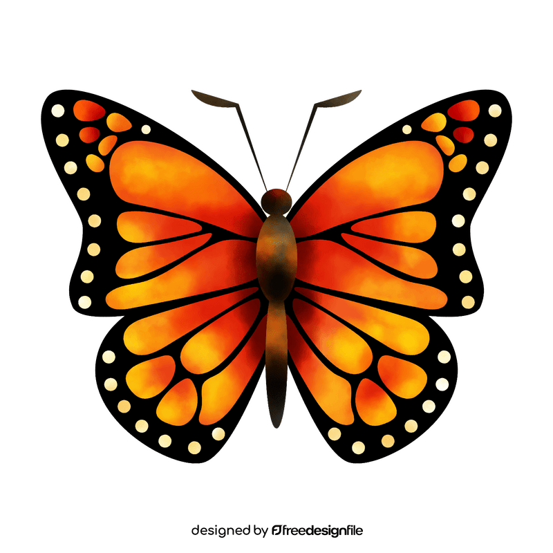 Monarch butterfly clipart