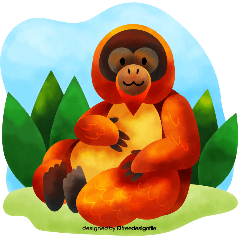 Orangutan vector