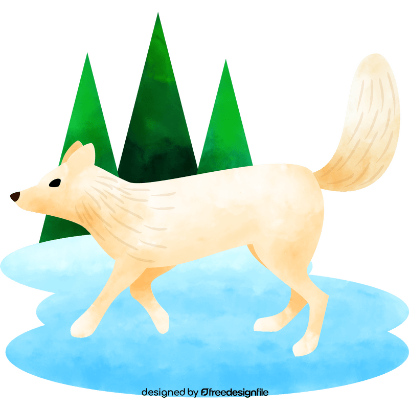 Arctic fox vector