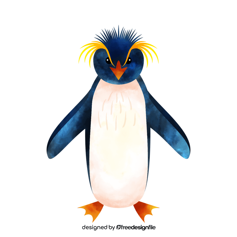 Rockhopper penguin clipart