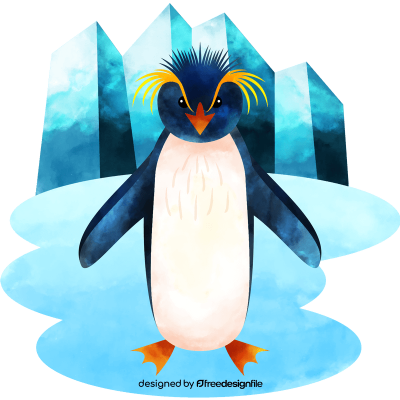 Rockhopper penguin vector