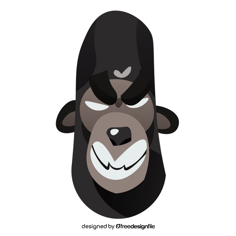 Gorilla angry clipart