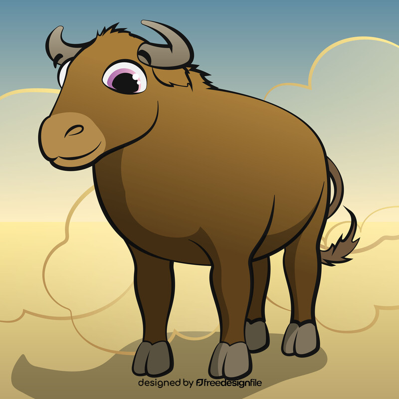 Bull cartoon vector
