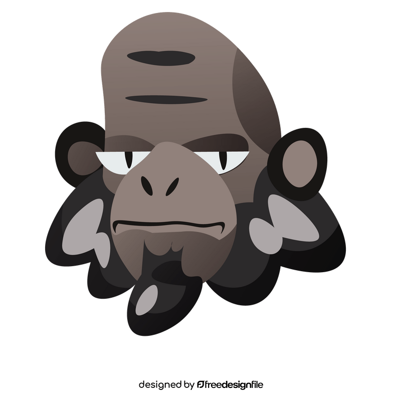 Gorilla old clipart