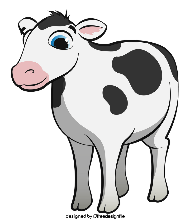 Cow cartoon clipart