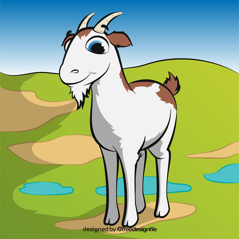 Goat cartoon vector