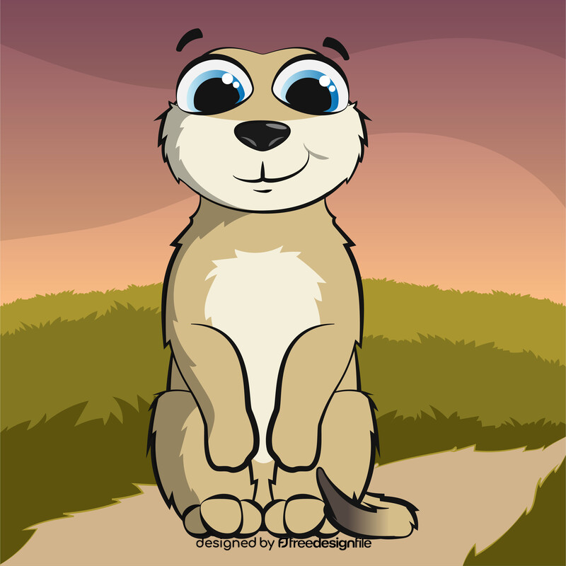 Meerkat cartoon vector