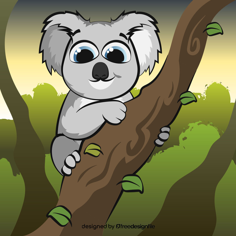 Koala cartoon vector