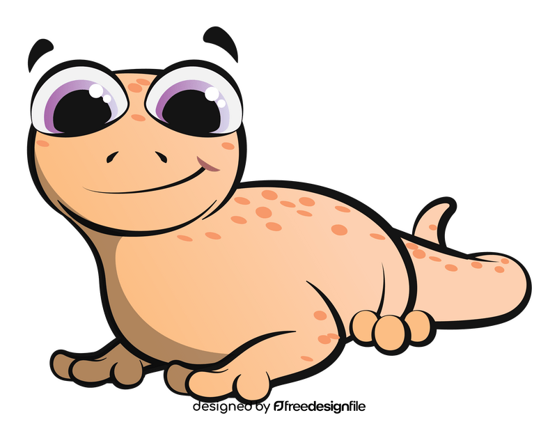 Gecko cartoon clipart