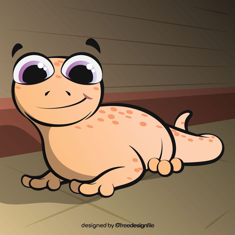 Gecko cartoon vector