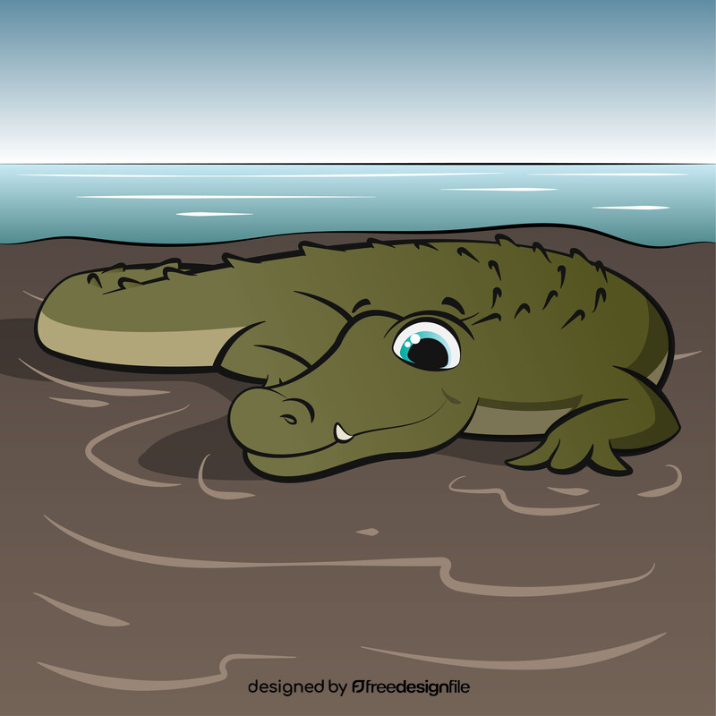 Alligator cartoon vector