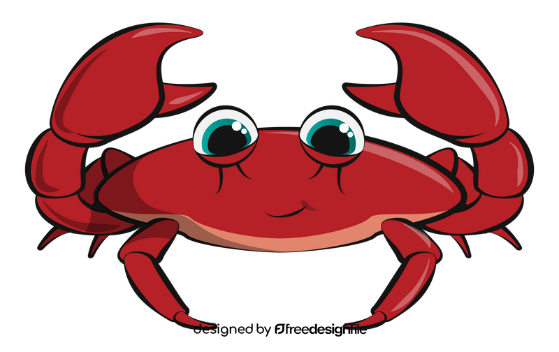 Crab cartoon clipart