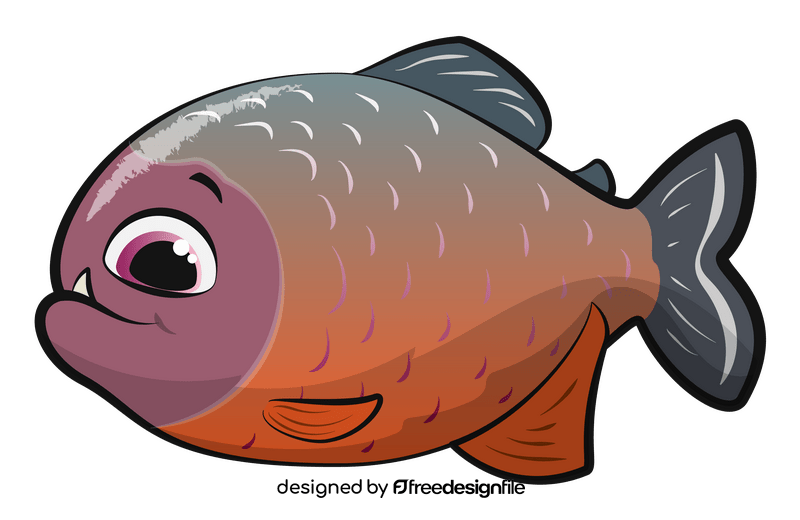 Piranha cartoon clipart