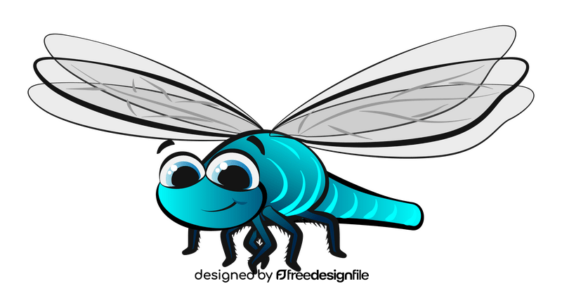 Dragonfly cartoon clipart