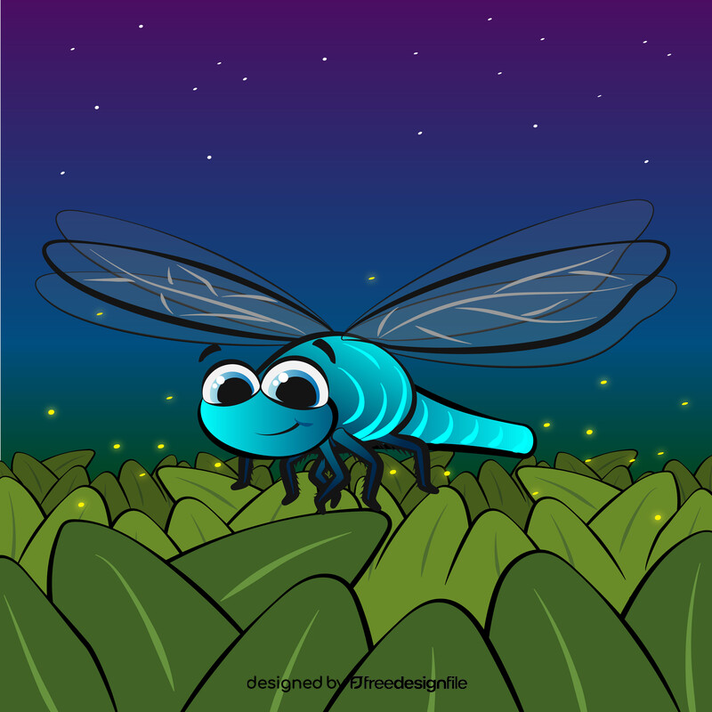 Dragonfly cartoon vector