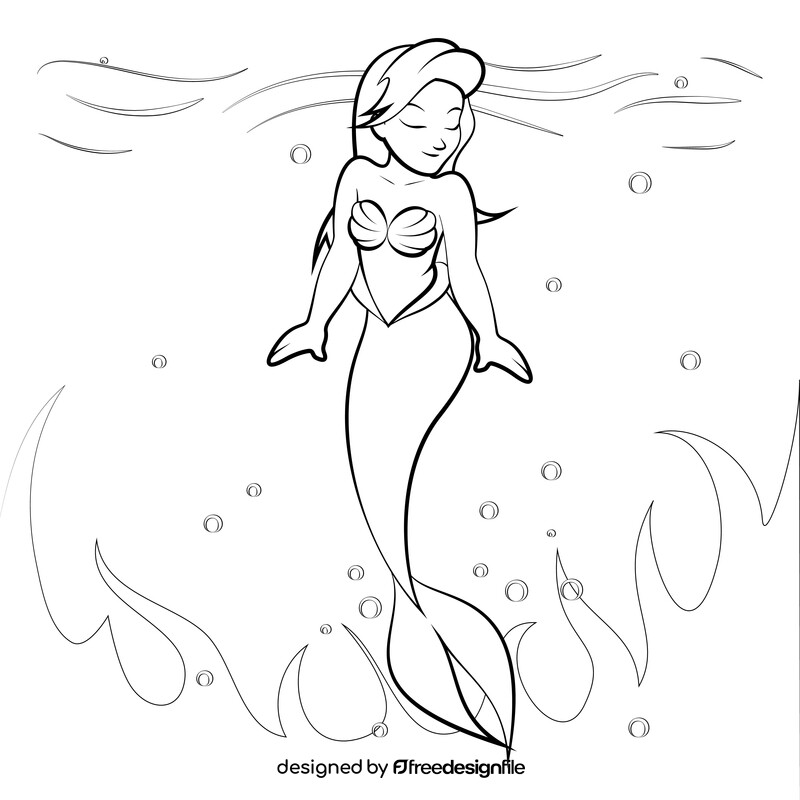 Ariel drawing black and white vector