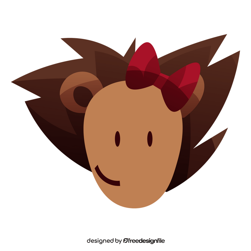 Cartoon hedgehog cute clipart